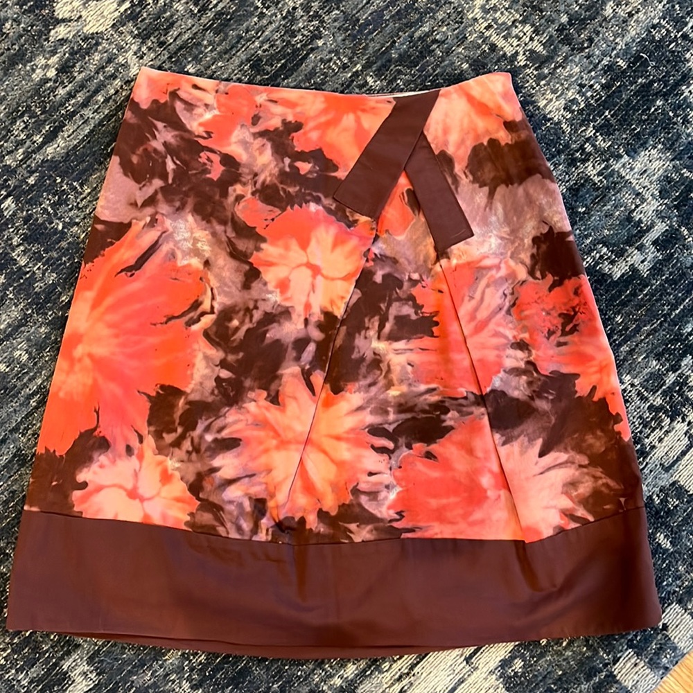 Anthropologie elevenses floral skirt